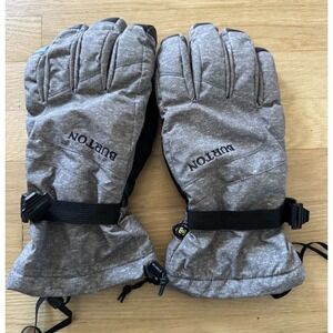 Burton Profile Gloves Snowboarding Ski Snow Gray Men's Size Large L Pre-Owned